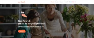 Template de site Fleuriste & commerçant
